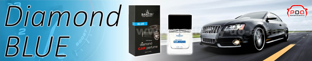 Diamond Car Perfume Blue - modrý autoparfém od Santini